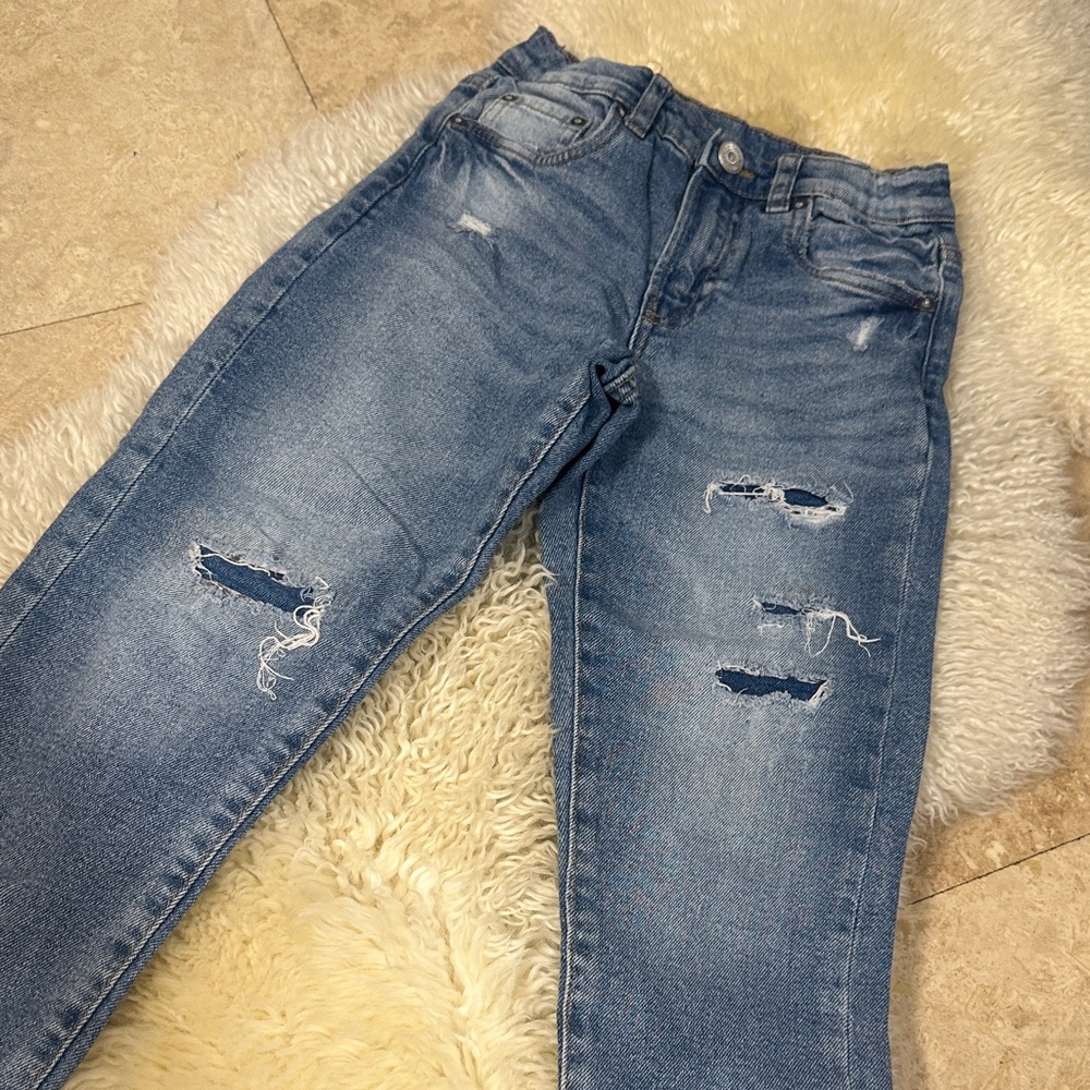 Zara Kids Ripped Denim Jeans